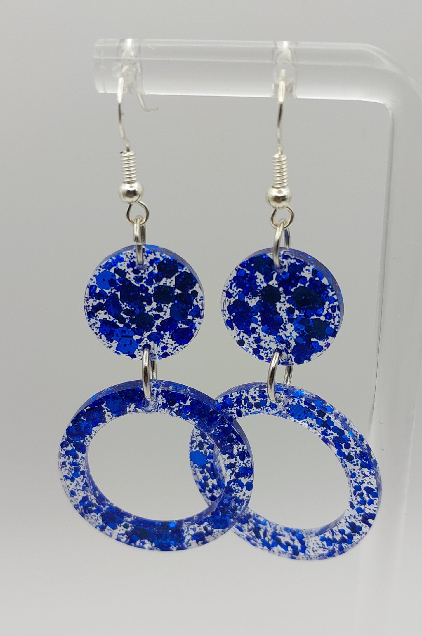 Royal Glitter Hoops