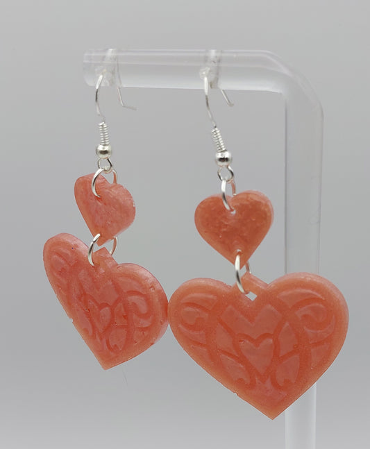 Prism Knots -Coral Peach