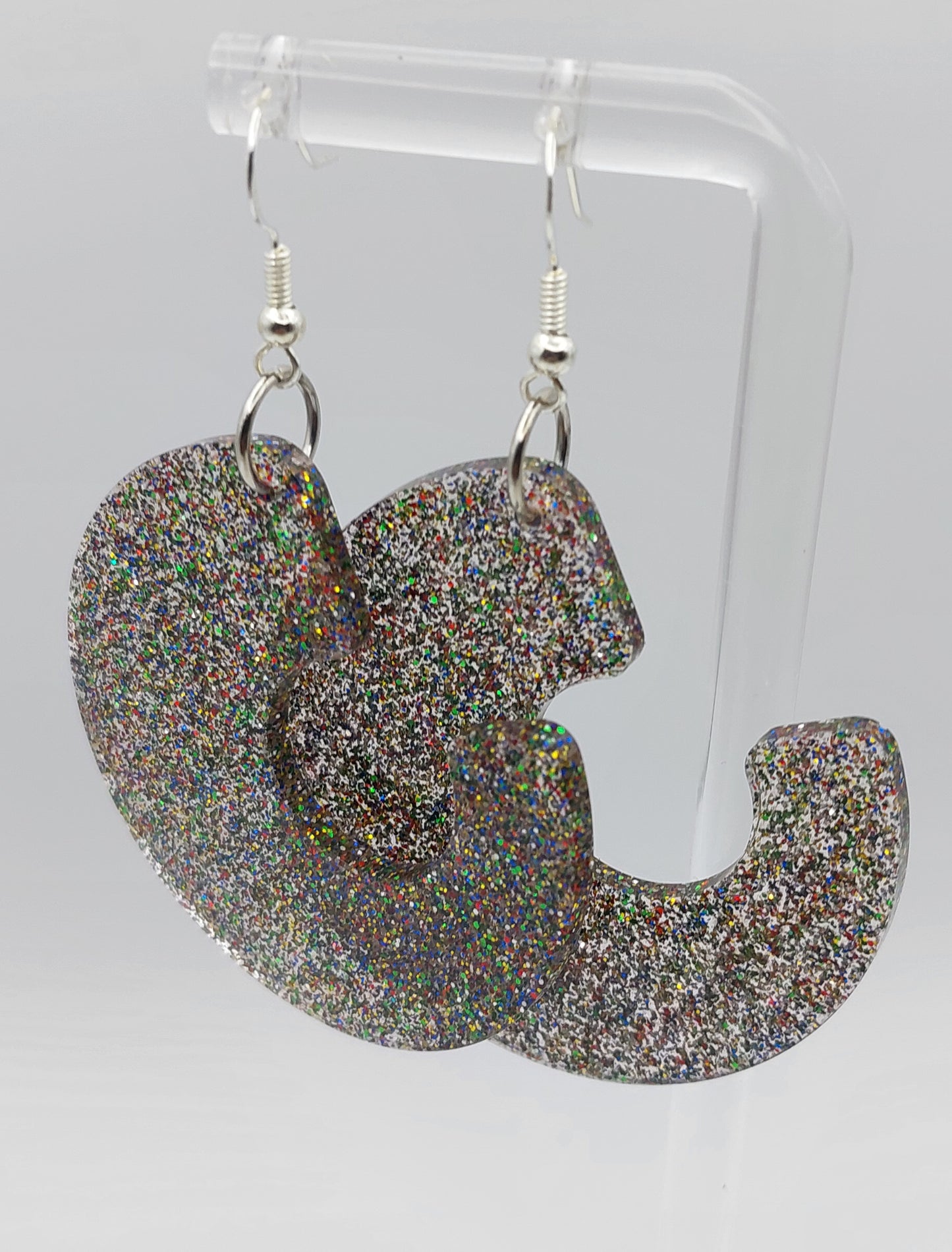 Glitter Swirl Hoops